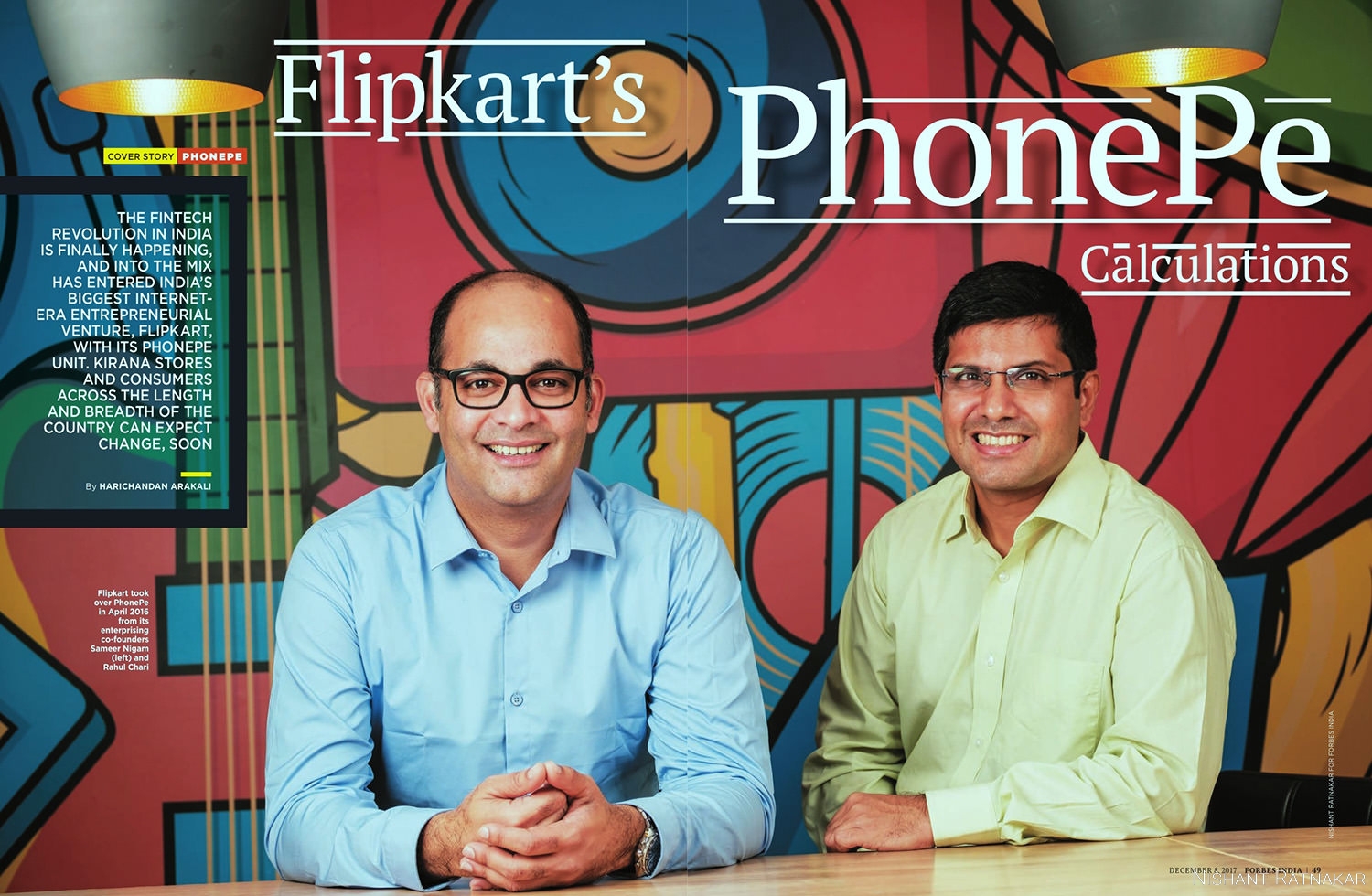 Forbes India Photographer Double Spread PhonePe